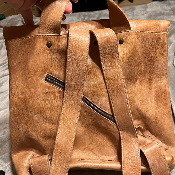 Bed Stu Howie Backpack Tan Rustic distressed leather EUC - Picture 4 of 10